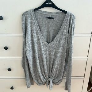 long sleeve fuzzy t-shirt